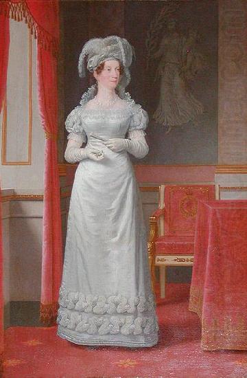 Portrait of Marie Sophie of Hesse-Kassel Queen consort of Denmark, Christoffer Wilhelm Eckersberg